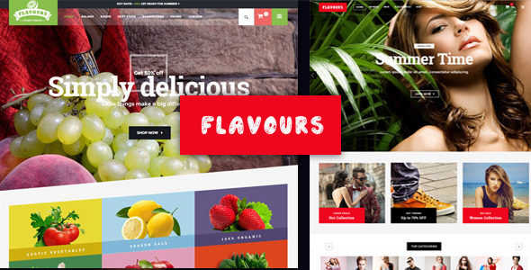 Preview image for Flavours Fruit Store Ecommerce HTML Template