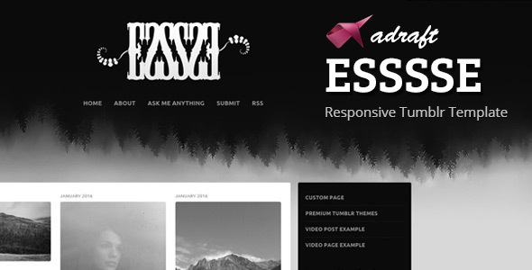 ESSSSE - Responsive Tumblr Theme