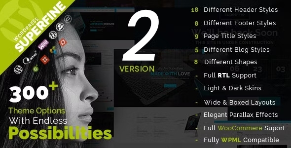 SuperFine - Multipurpose WordPress Theme product preview