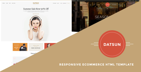 Product preview supplied for Datsun - Responsive Ecommerce Template