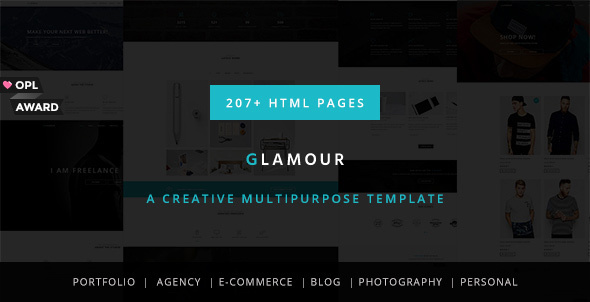 Preview image for Glamour - Multipurpose OnePage & MultiPage Template