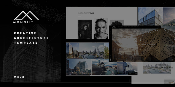 Monolit   - Responsive  Architecture Template product preview
