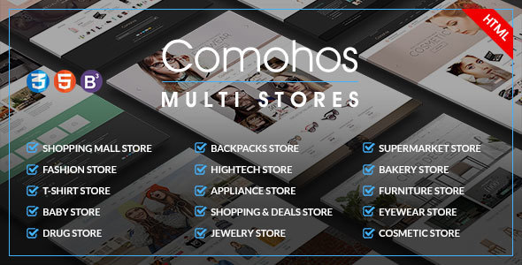 Preview image for Comohos - MultiPurpose eCommerce HTML5 Template