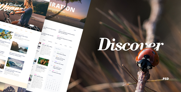 Discover – Blog & Magazine PSD Template