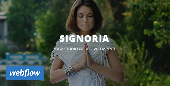 Preview image for Signoria - Yoga Studio WebFlow Template