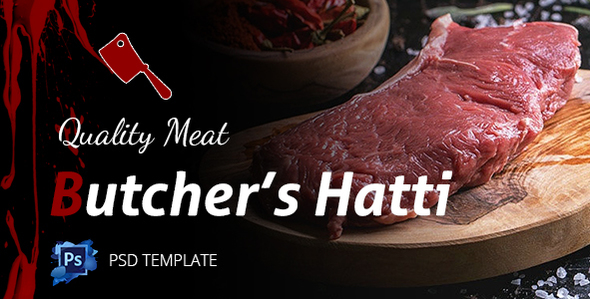 Butcher Hatti - PSD Template