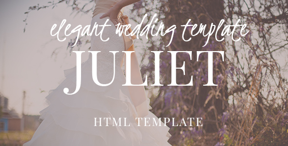 Preview image for Juliet - Ultimate Ceremony & Wedding HTML5 template