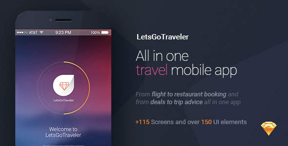 LetsGo Traveler | All in One Travel Sketch UI kit
