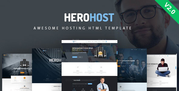 Preview image for HeroHost - Web Hosting HTML Template