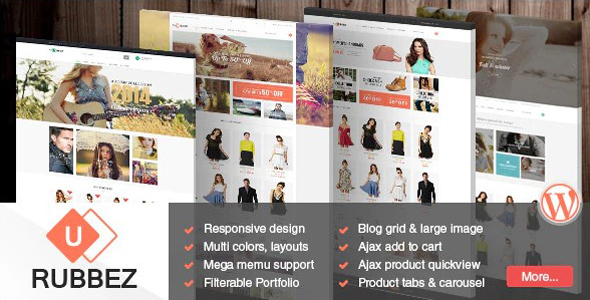 Rubbez- WooCommerce & Corporate WordPress Theme product preview