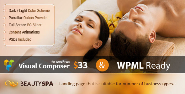 Spa - WordPress Theme with Page Builder product preview