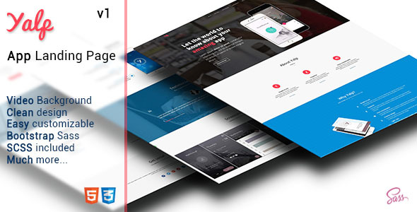 Preview image for Yalp - App Landing Page