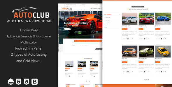 Auto Club - Responsive Car Dealer Drupal Theme