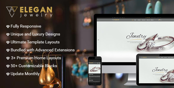 Elegance - Magento Responsive Jewelry Theme product preview
