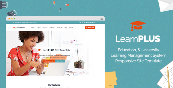 LearnPLUS | Education LMS Responsive Site Template