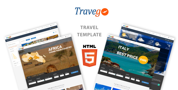 Preview image for Travego - Travel Theme Responsive