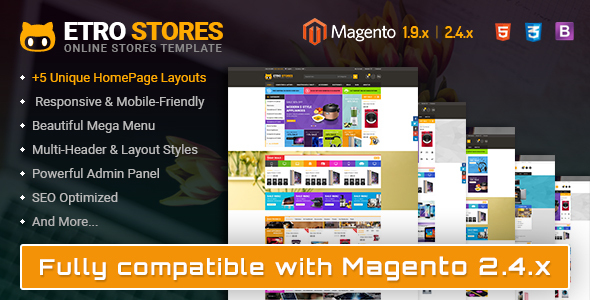 Etrostore - Multipurpose Responsive Magento 2 and 1 Theme