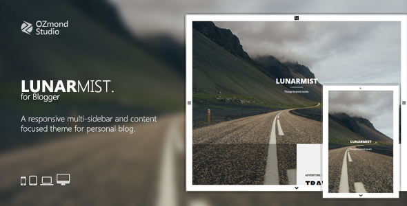 Preview image for LunarMist: A Responsive Theme for Photography & Personal