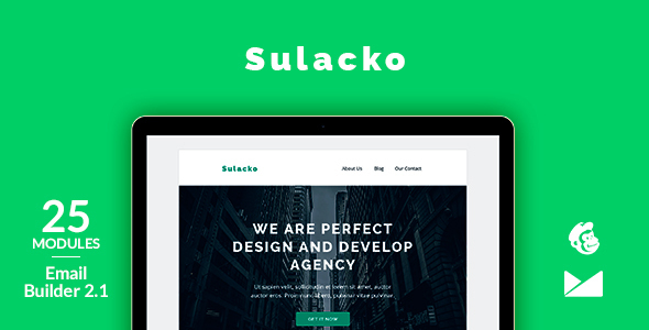 Product preview supplied for Sulacko Email Template + Online Emailbuilder 2.1