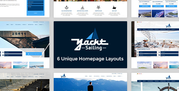 Yacht Sailing -  Marine Charter Booking - Selling template product preview