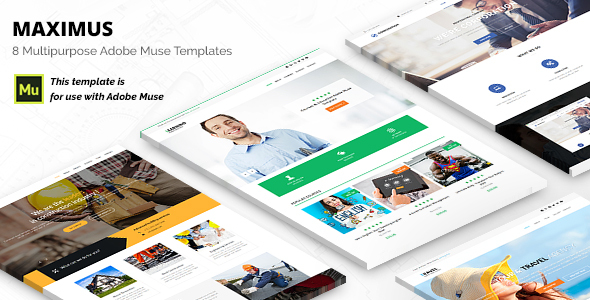 Maximus | Responsive Multi-Purpose Adobe Muse Template