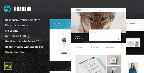 Preview image for Edda - Responsive Creative Portfolio and Multipurpose Template
