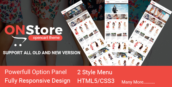 ONStore Responsive OpenCart Theme product preview