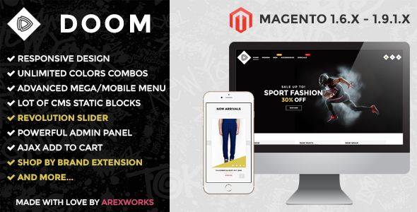 ARW Doom - Modern fashion responsive magento theme