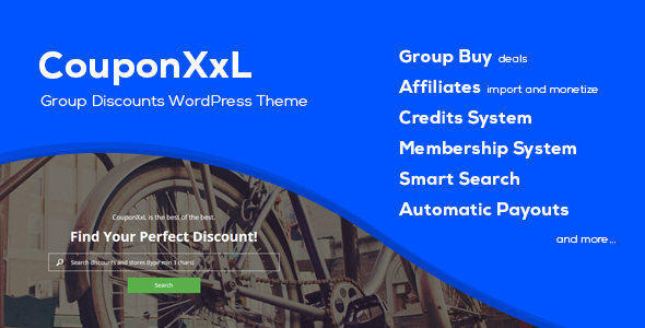 Product preview supplied for CouponXxL - Deals, Coupons & Discounts WP Theme