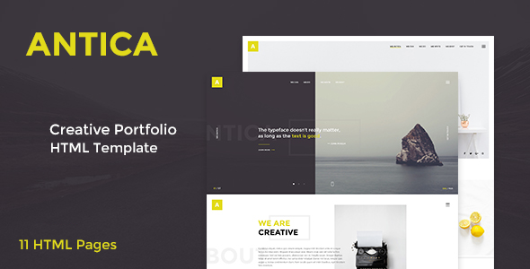 Antica — Multipurpose Business Agency/Personal Portfolio HTML Template