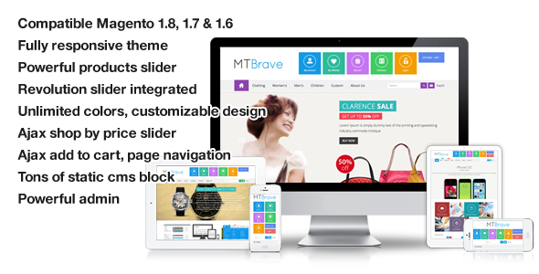 Brave - MultiPurpose Flat Responsive Magento Theme