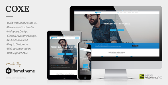 COXE - Corporate Multipurpose Muse Template