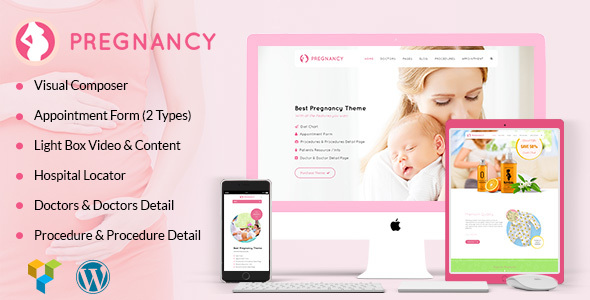Preview image for Pregnancy - IVF Fertility Medical Clinic WordPress Theme