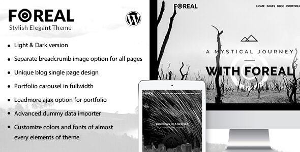Foreal -  Director, Writer WordPress Theme product preview