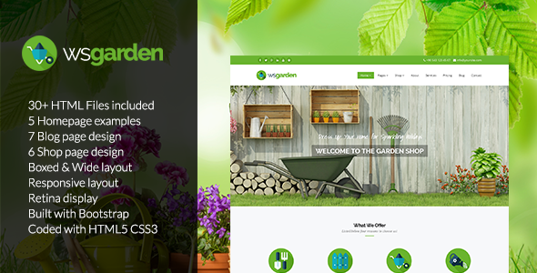 WS Garden - Responsive Gardening Drupal 7 Theme