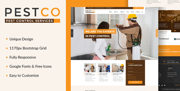 Pestco - Pest Control Template
