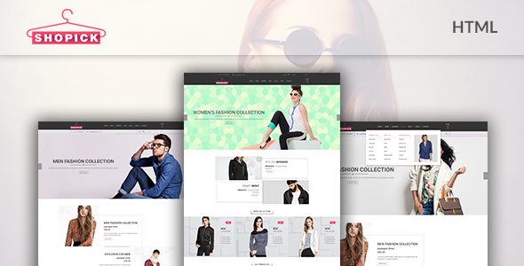 Preview image for Fashion Clothing eCommerce Bootstrap Template - Shopick