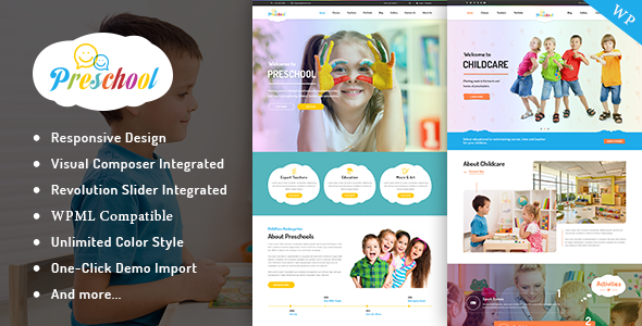 Preschool - Kindergarten & Nursery WordPress Theme listing image