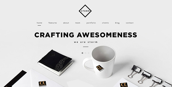 STORM | Creative One Page HTML5 Template