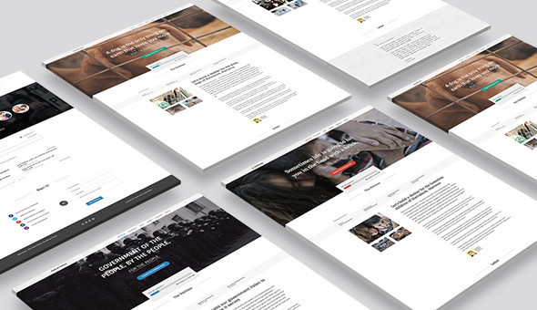 Product preview supplied for Petition WeChange - One Page WordPress Theme