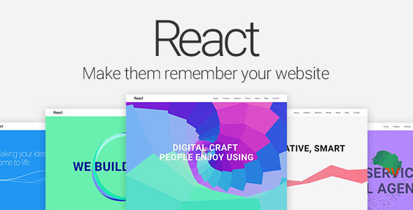 React — Material Design Multipurpose Template product preview