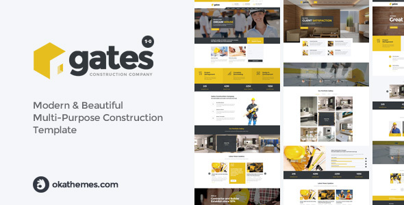 Gates - Multi-Purpose Construction Website Template product preview