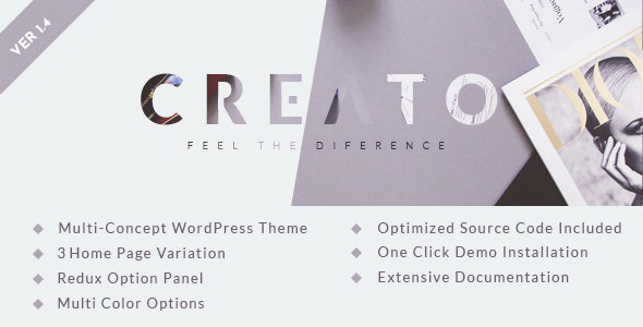 Creato - Parallax WordPress Theme