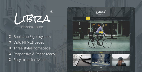 Libra - Personal Blog HTML Template
