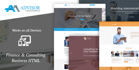 Preview image for Advisor Consultancy, Business, Finance Template