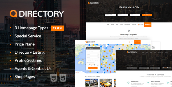 Product preview supplied for Directory Multi Purpose Html Template