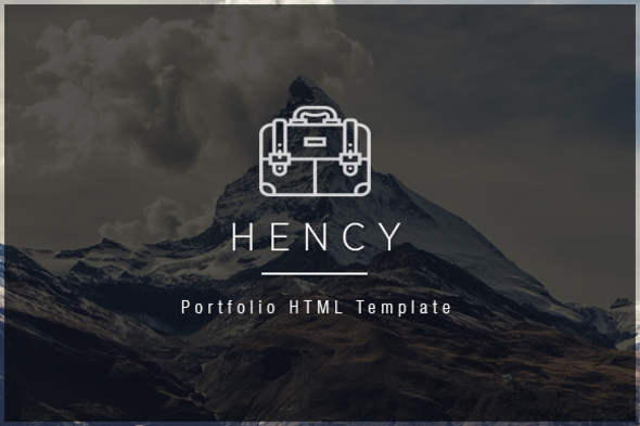 Hency - Portfolio HTML Template product preview