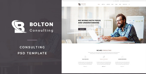 Preview image for Bolton : Consulting PSD Template