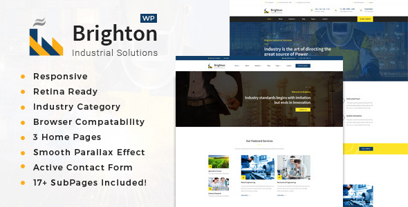 Brighton - Factory and Industry WordPress Theme