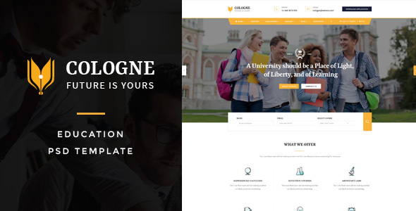 Preview image for Cologne : Education PSD Template